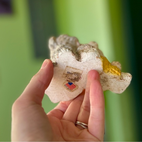 VTG Cute Rustic Shaggy Dog & Teddy Bear Cottagecore Mini Figurine Decor Accent - Picture 8 of 11